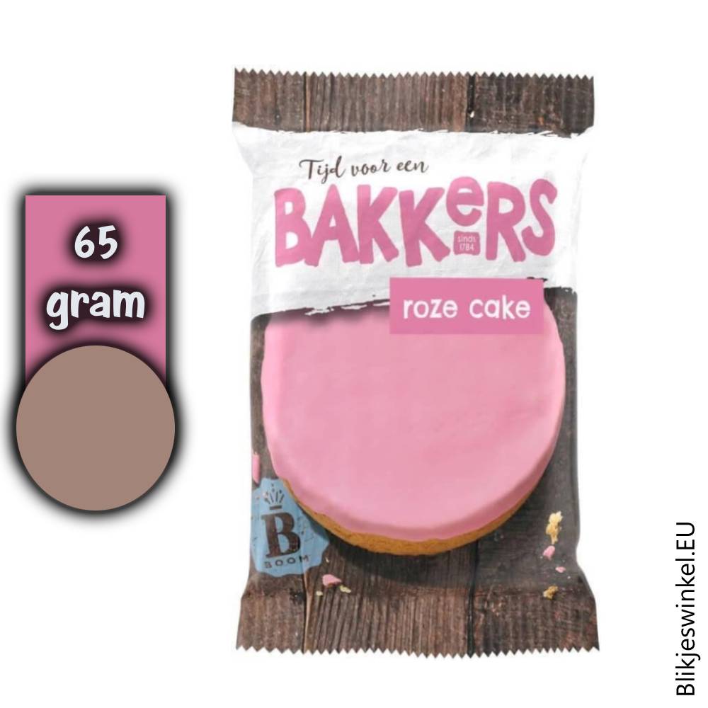 Boom | Roze koek, 65 gram p/st.